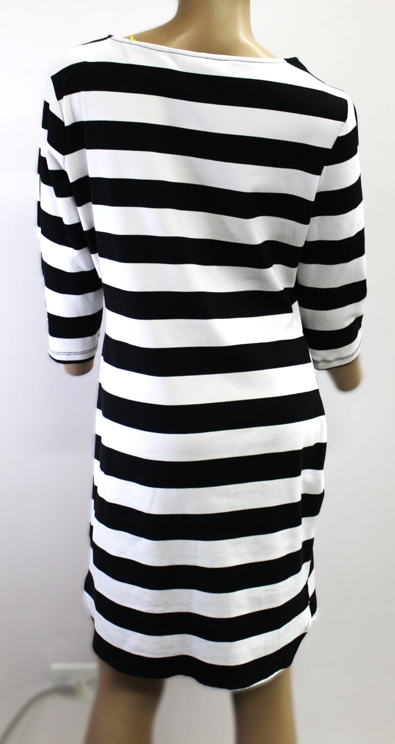 Jules & Leopold Vintage Black & White Striped Dress Size M - Image 3