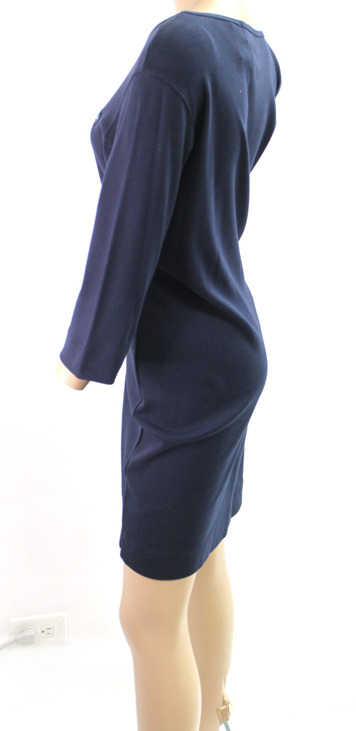 Ralph Lauren Vintage Navy Blue Crewneck Dress Size M - Image 2