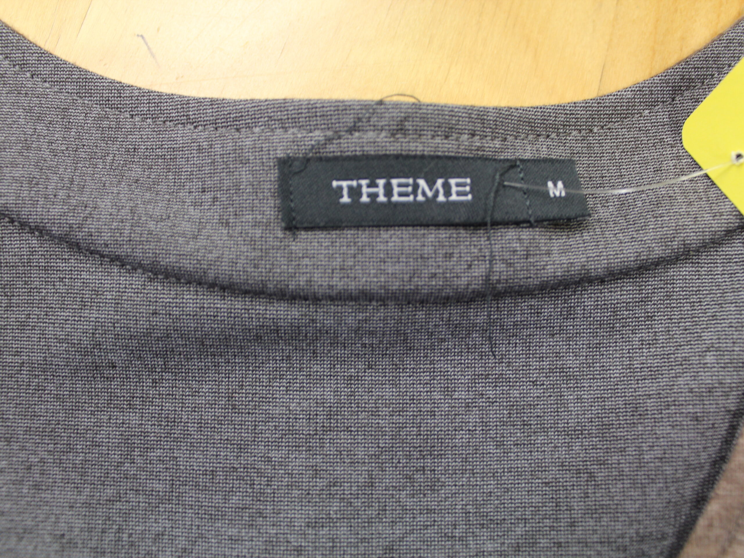 Theme Vintage Gray Cap Sleeve Front Zipper Dress Size M - Image 4