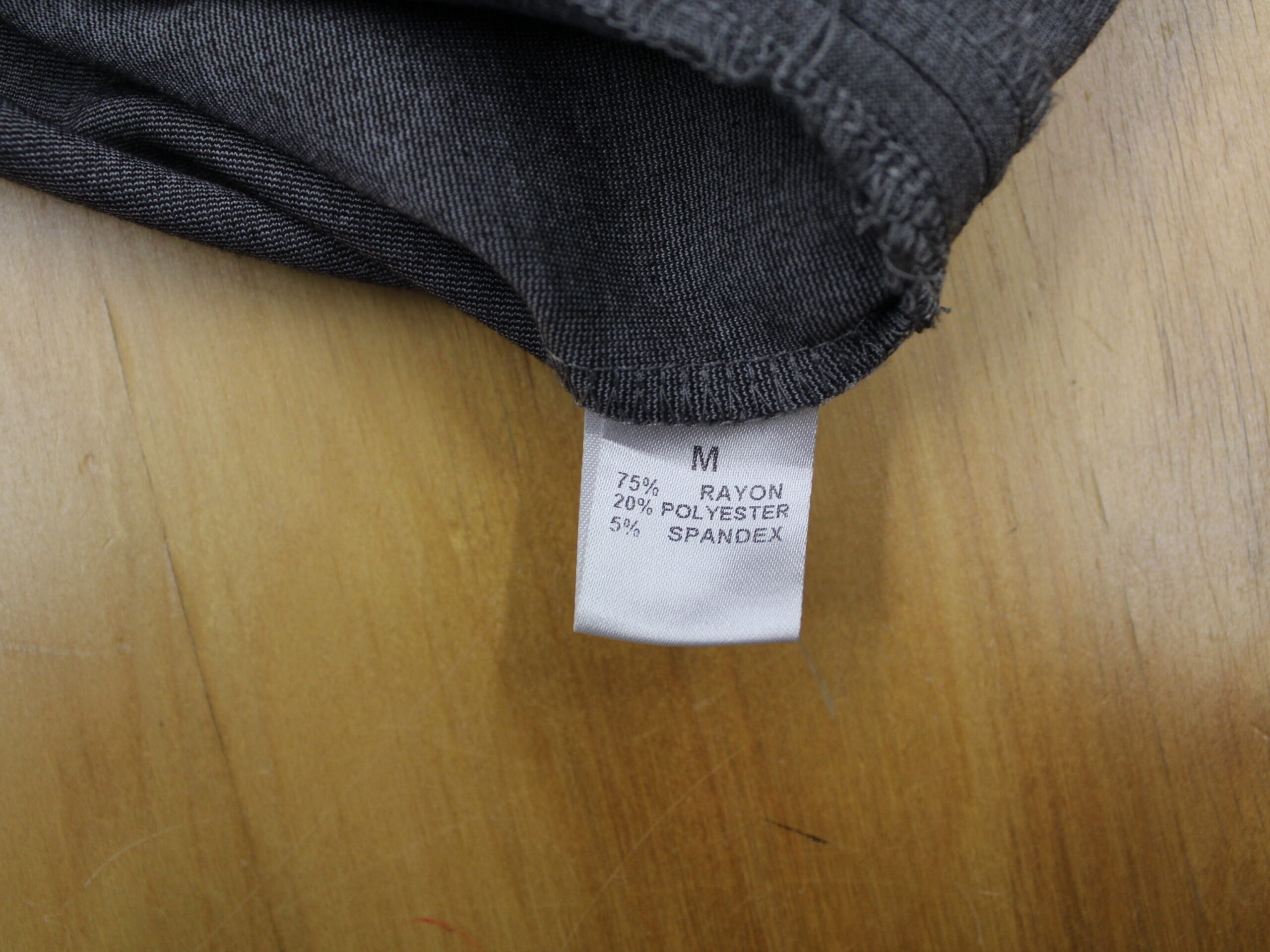 Theme Vintage Gray Cap Sleeve Front Zipper Dress Size M - Image 5