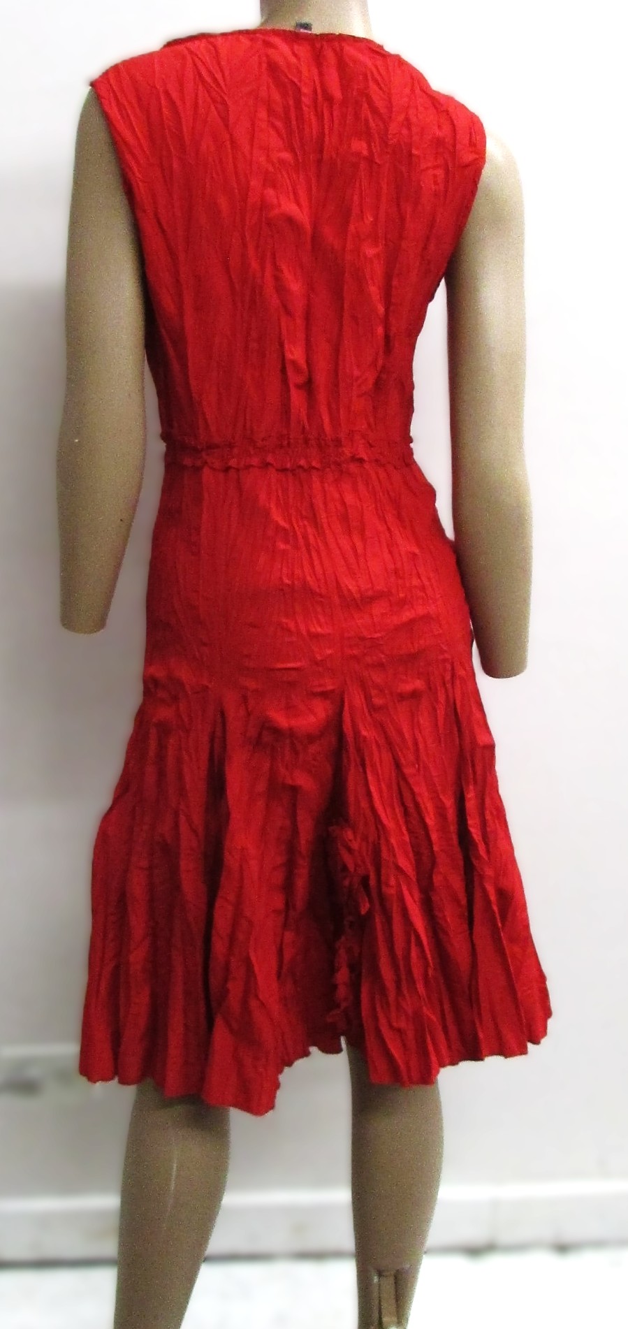 Franstyle Vintage Red Dress w Front Tie Size 42 EU - Image 2