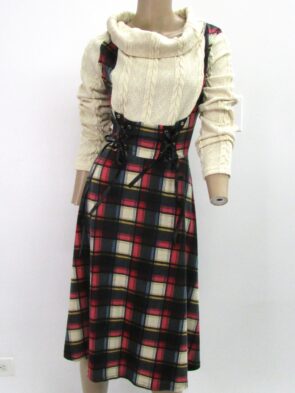 XXXLI Dressfo Plaid Knitted Sweater Top Vest Size  3X