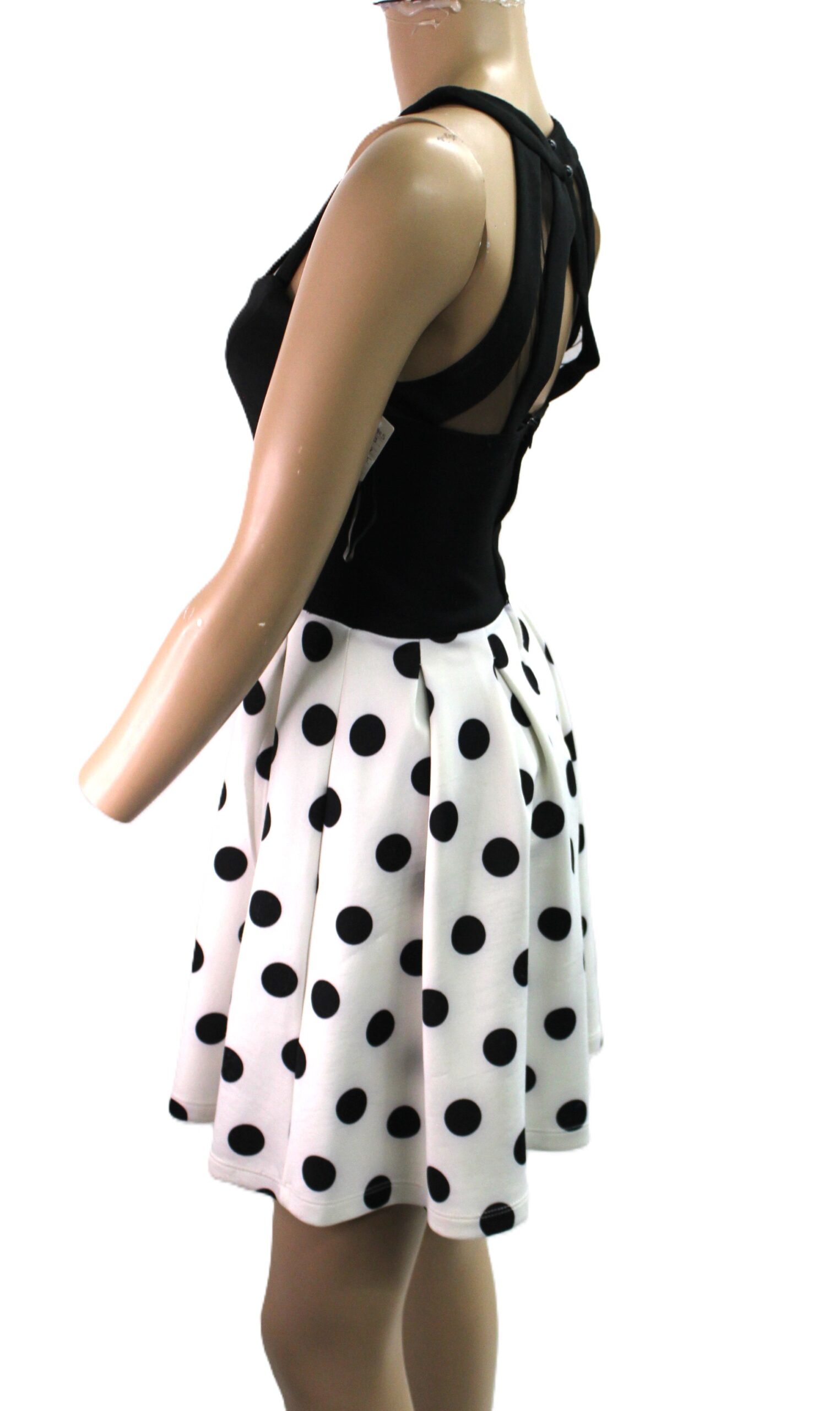 Crystal Doll Vintage Dress W Black Top and White Skirt w Black Dots Size 5 - Image 2
