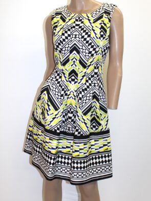 Vince Camuto Vintage Sleeveless Multicolor Dress Size 10