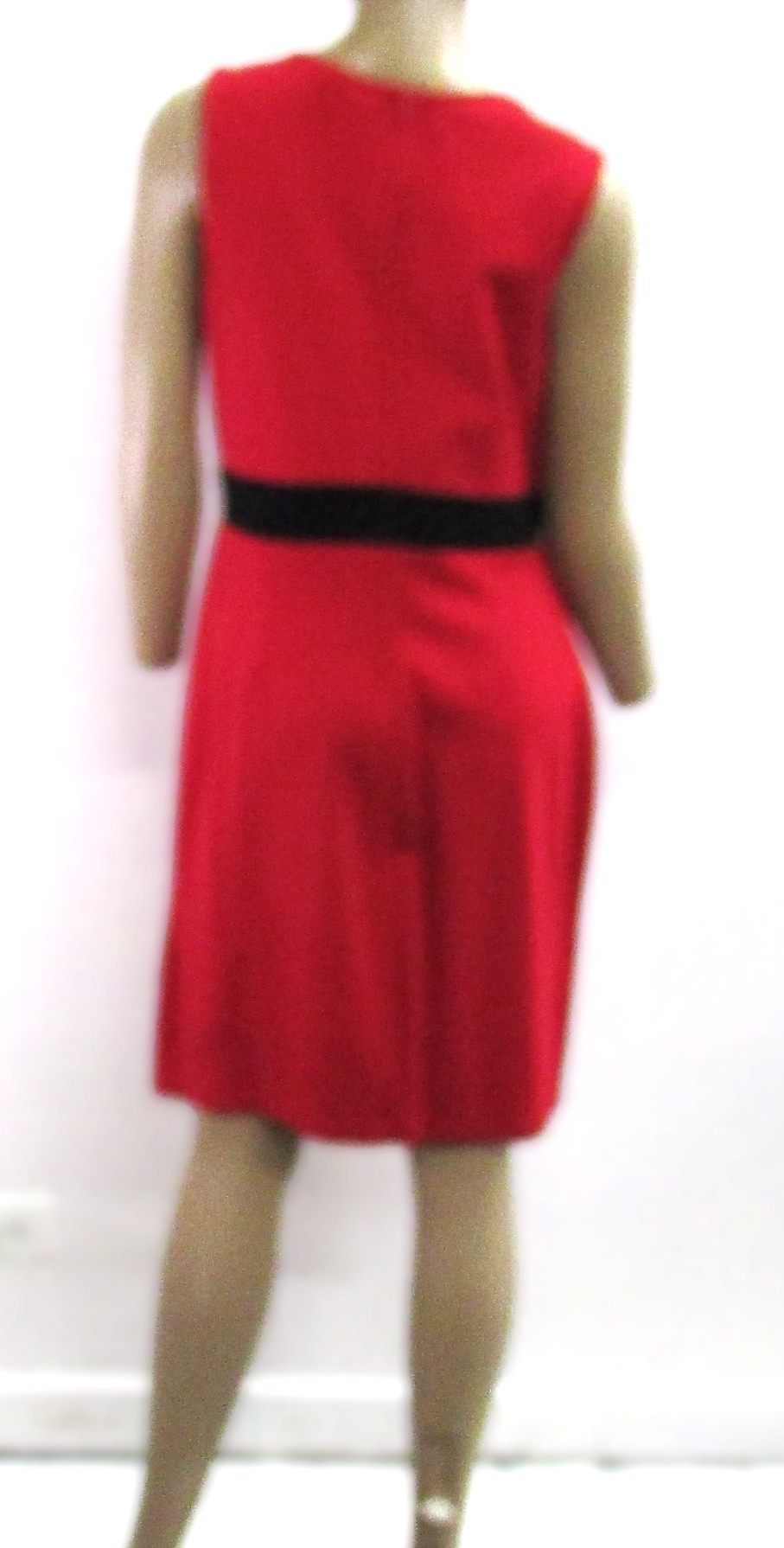 Guess Vintage Sleeveless Red Dress w Cutout at Mid Size 8 - Image 3