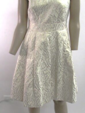Eliza J Vintage Sleeveless White Dress w Decorative Jewels Size 6