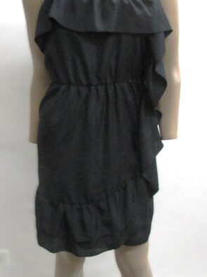 Walter Baker Vintage Black Sleeveless Strapless Dress Size M