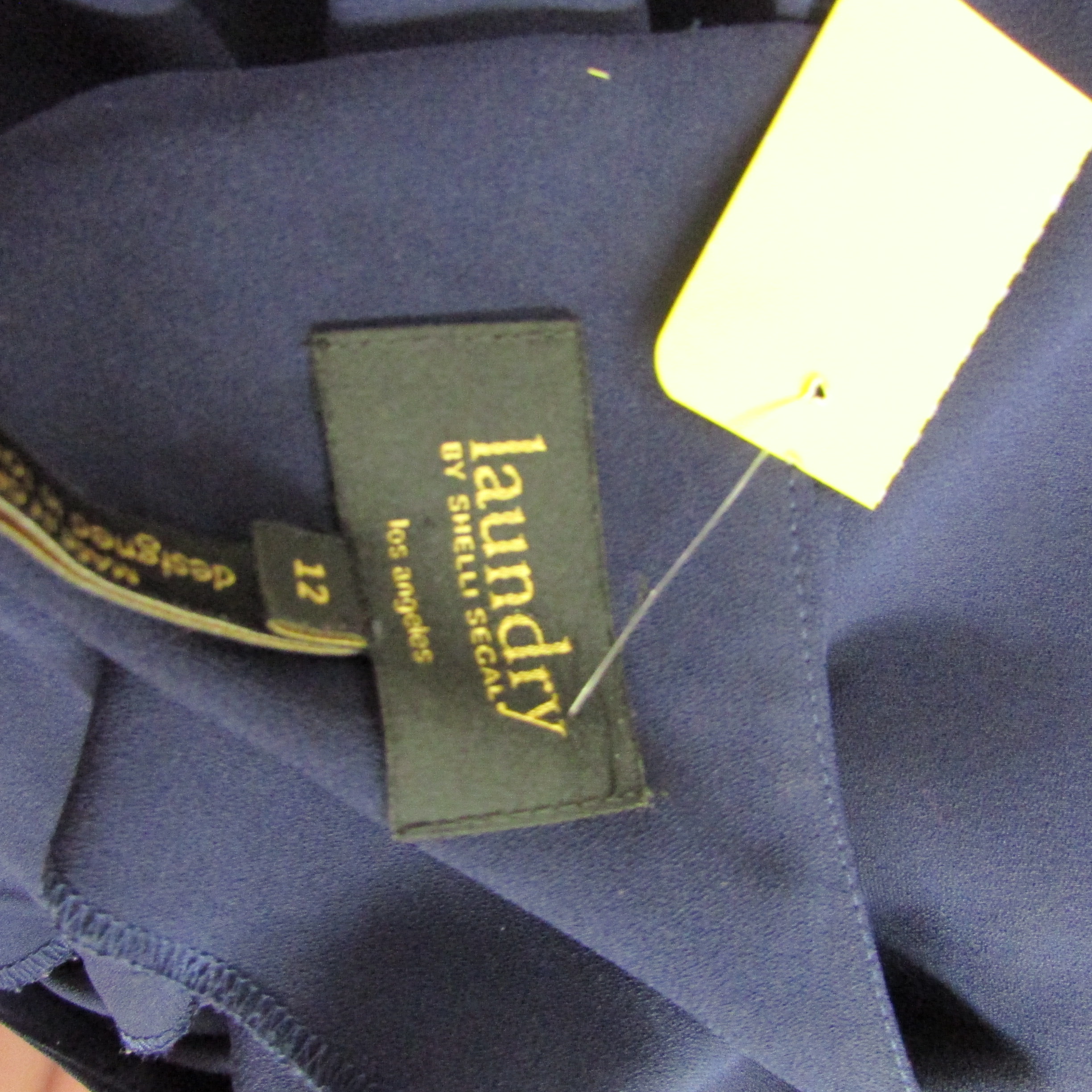 Laundry by Shelli Segal Navy Blue Shift Fit Dress Size 12 - Image 4