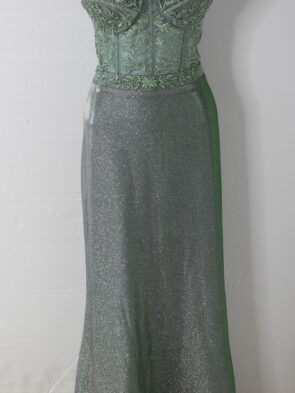 Stella Couture Mint Green Mermaid Fit Gown Size 14