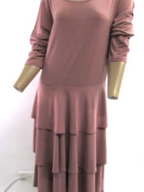 Lula Roe Salmon Long Sleeve Tiered Dress Size 2X