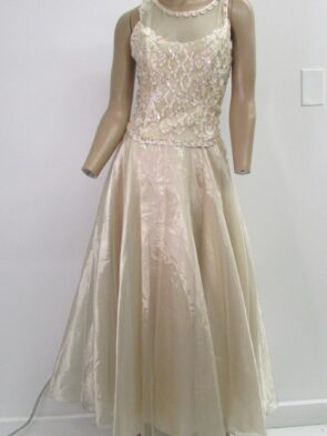 Poly USA Nude Vintage Y2K Prom Gowns Size S