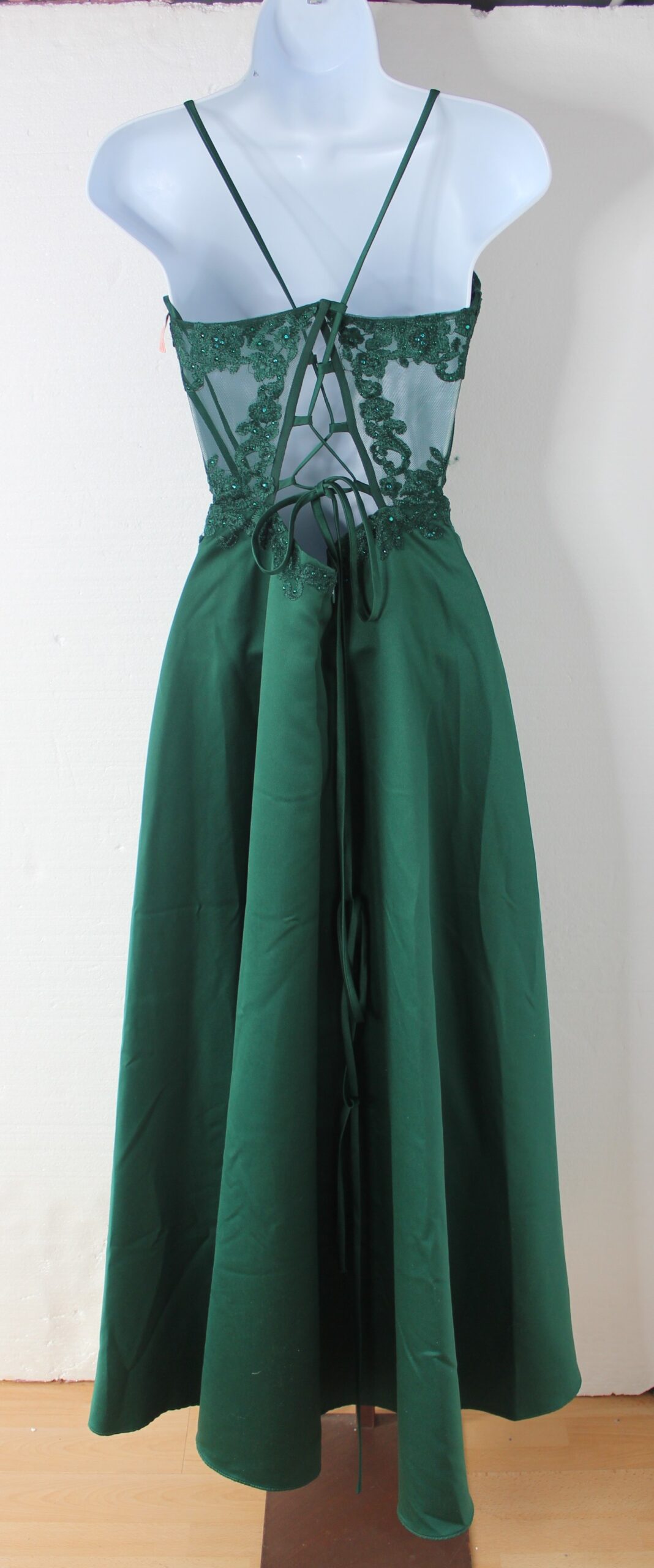 Blondie Nites Forest Green A-Line Gown Size 9 - Image 2
