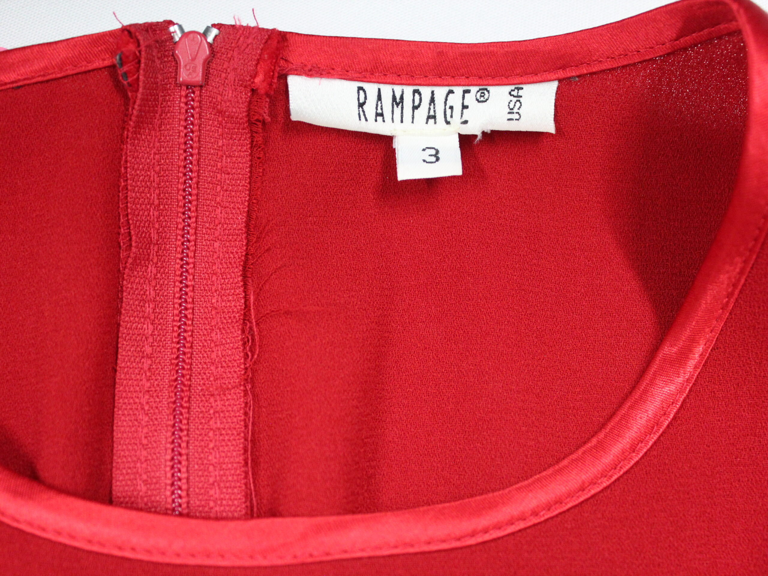 Rampage Vintage Sleeveless Red Dress Size 3 - Image 4