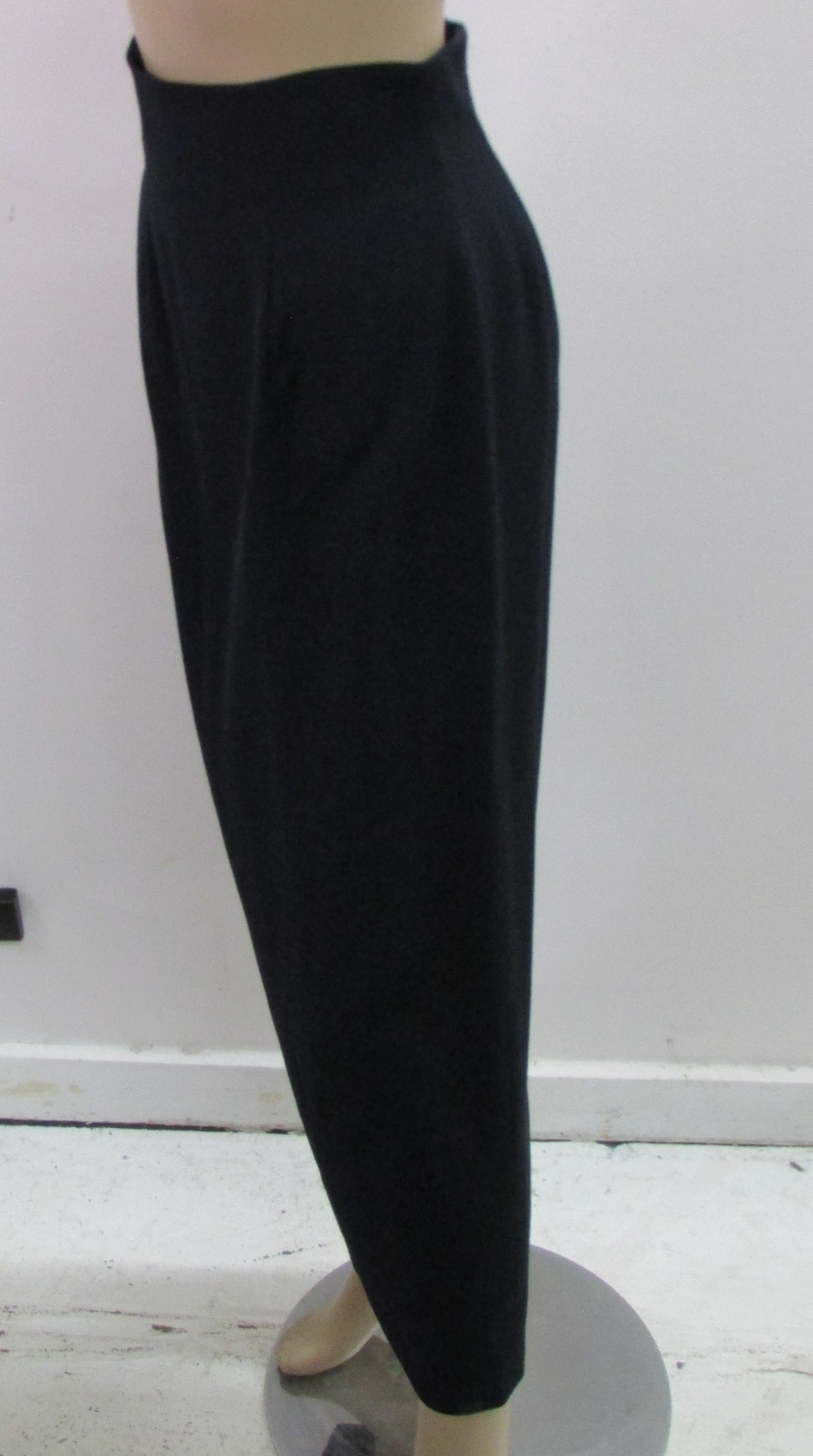 Anne Klien Vintage Long Navy Slim Fit Skirt Size 4, USA - Image 2