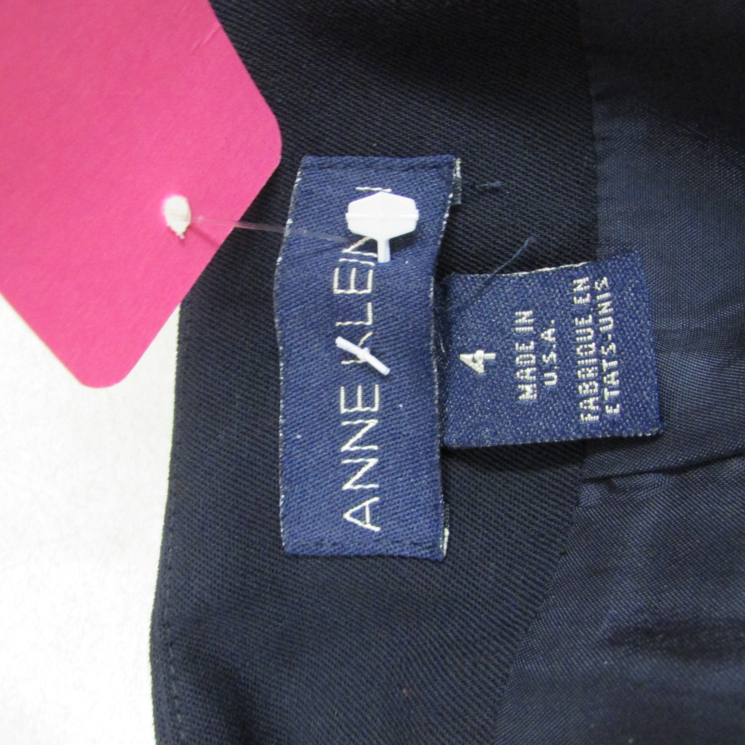 Anne Klien Vintage Long Navy Slim Fit Skirt Size 4, USA - Image 3