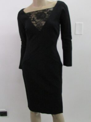 Emilio Pucci Vintage Black Sheath Dress Size 8
