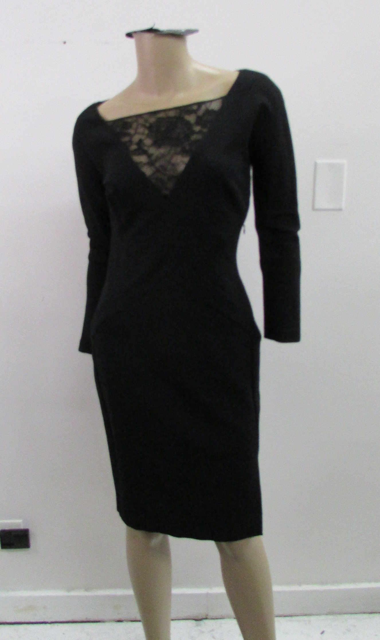 Emilio Pucci Vintage Black Sheath Dress Size 8