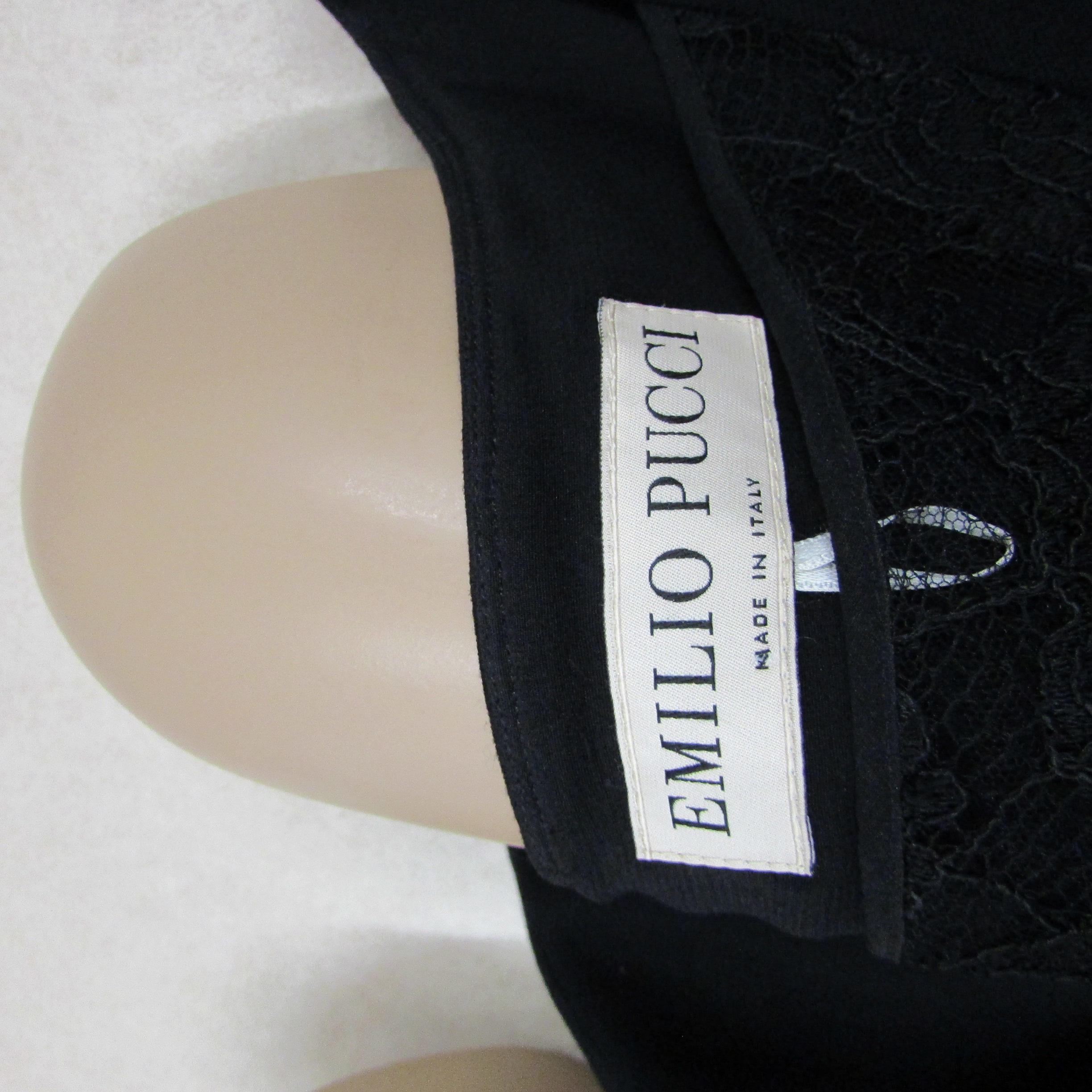 Emilio Pucci Vintage Black Sheath Dress Size 8 - Image 4