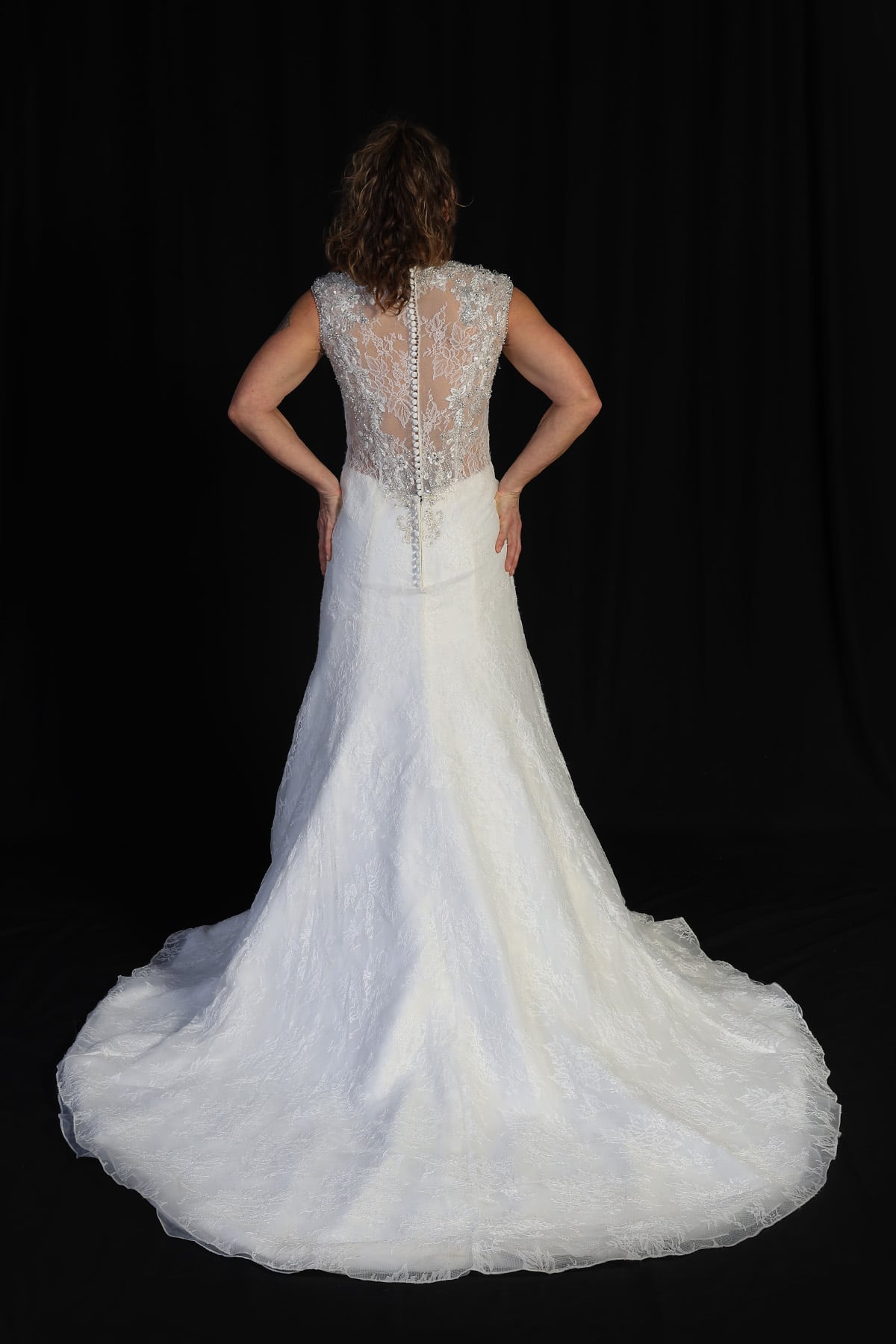 Mori Lee by Madeline Gardner Ivory Silver Bridal Gown Size 10 - Image 2