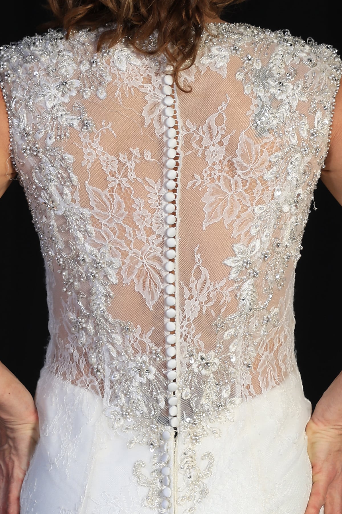 Mori Lee by Madeline Gardner Ivory Silver Bridal Gown Size 10 - Image 3