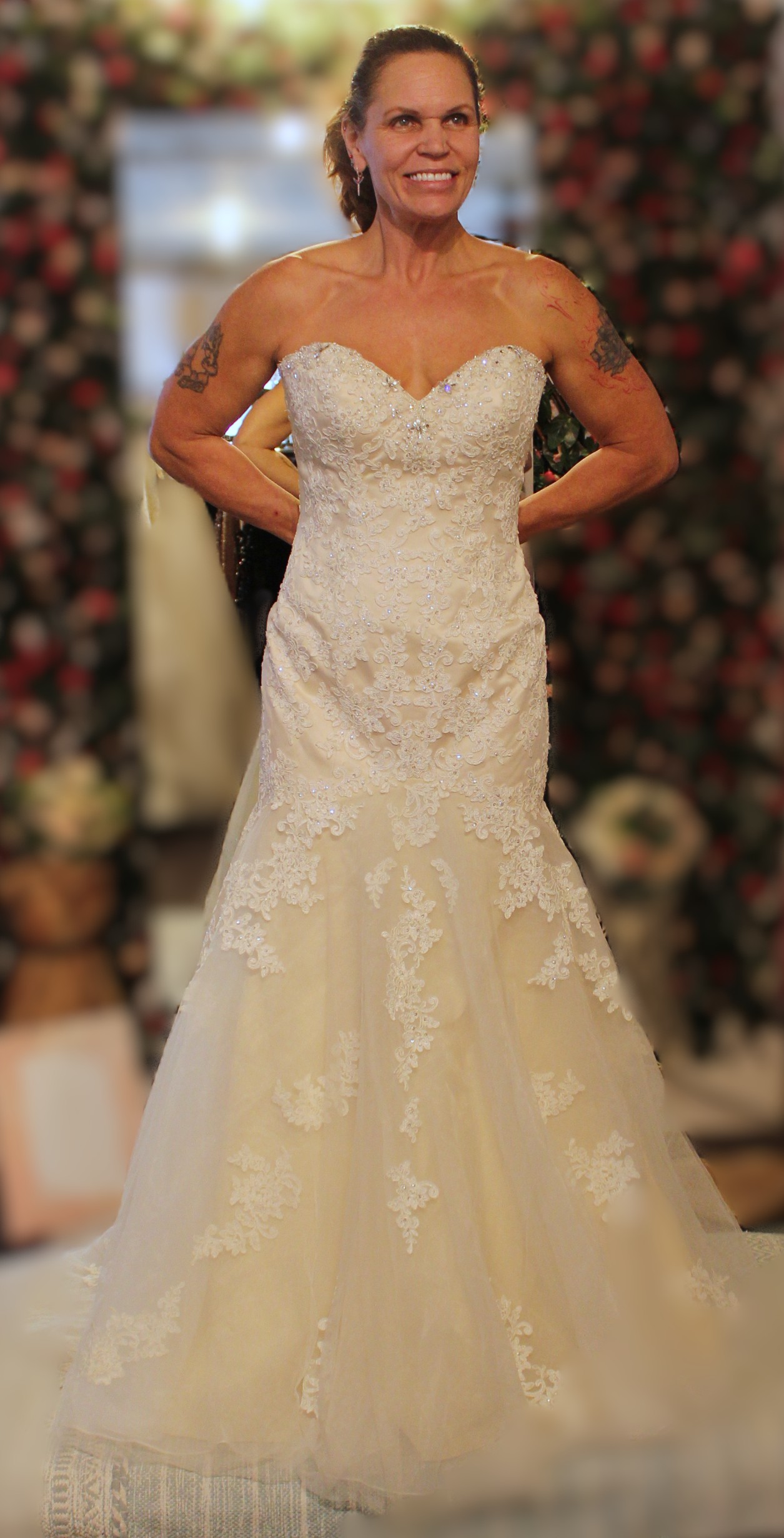 Essense of Australia Ivory Lace Beaded Gown Size 12