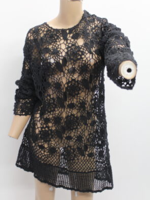 Carole Little Black Lace Dress Size XL