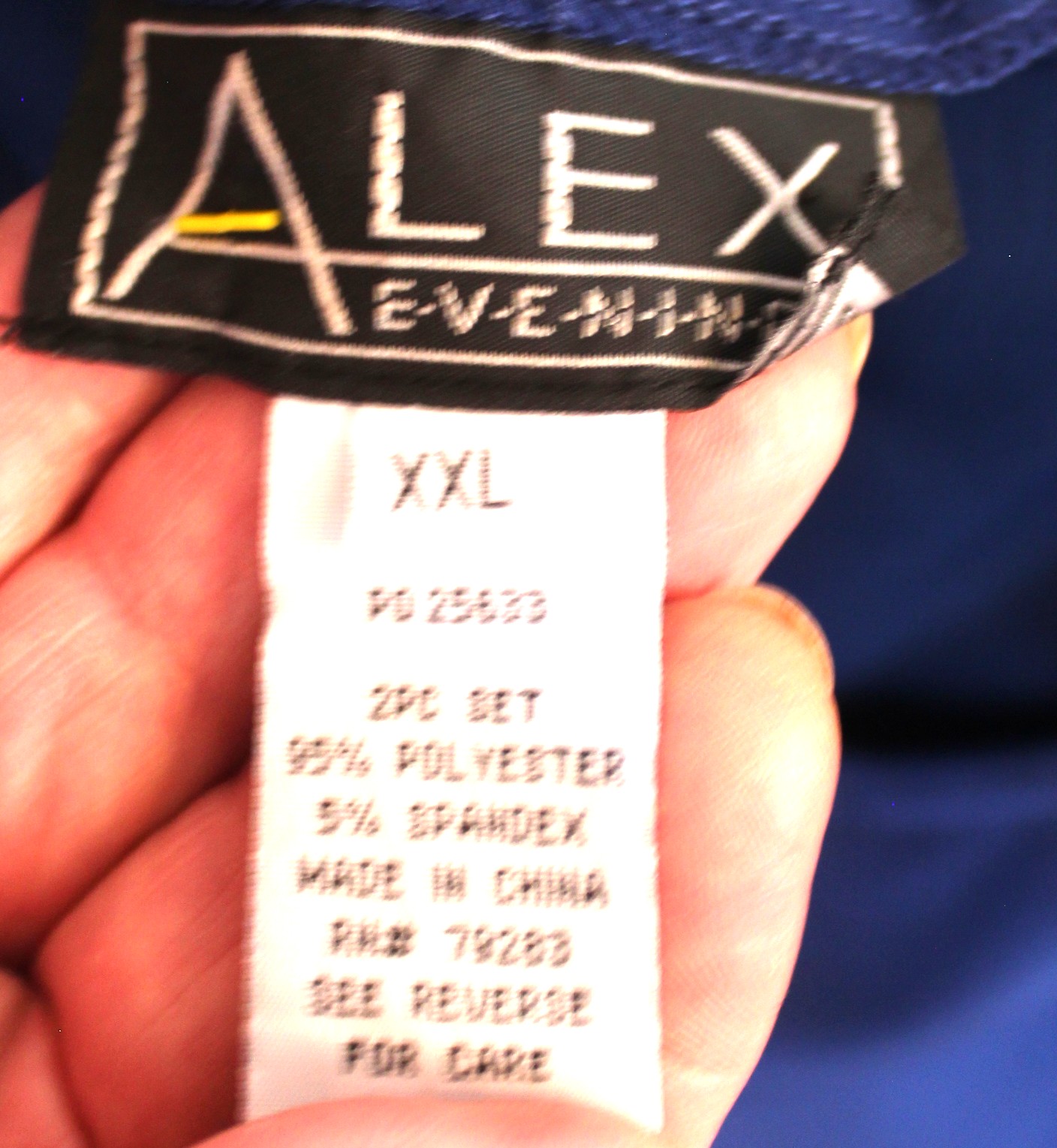 Alex Evenings 3 Piece Blue Skirt Set Size 2XL - Image 2