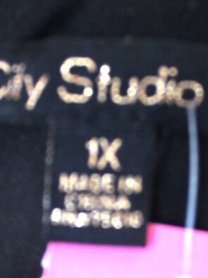 City Studio Black Gold Dress w Belt Size 1XL