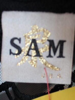 SAM Black Button Front Fashion Jacket Top Size XL