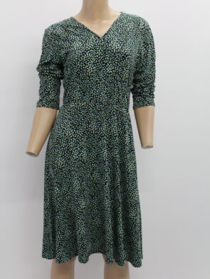Jessica Howard Black and Green Summer Dress Size 10P