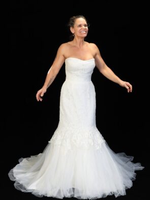 Jasmine Ivory Lace Beaded Bridal Gown Size 10