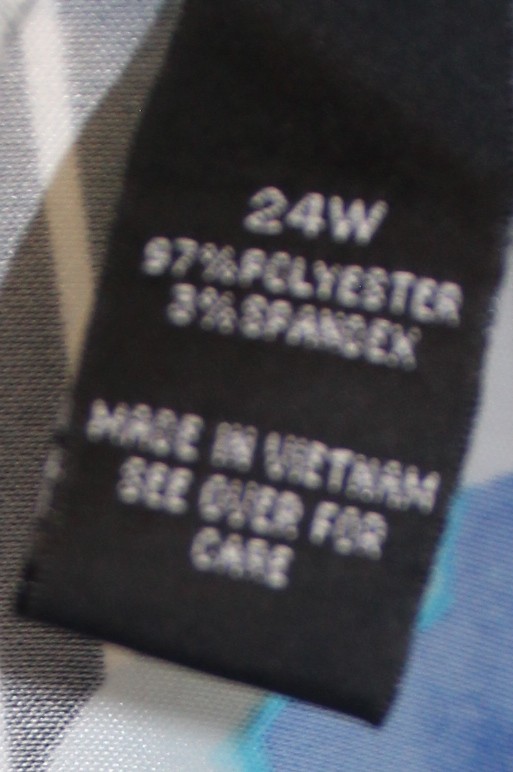 Alyx Vintage Sleeveless Sheath Dress w Floral Print Size 24W - Image 5