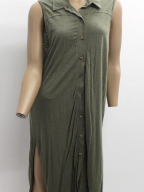 T. La Vintage Light Weight Button Front Dress Size M