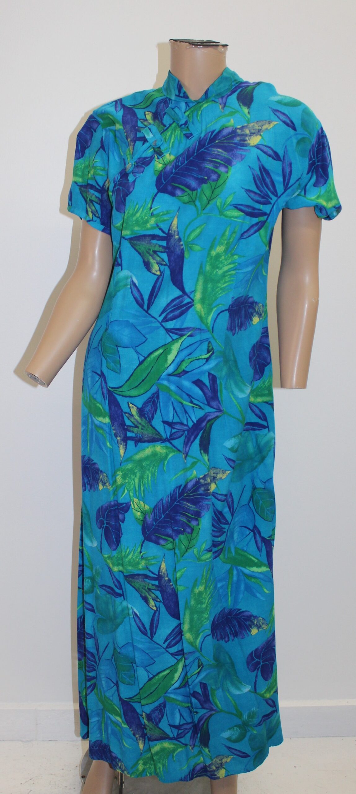 Dress Barn Vintage Tropical Print Dress Size 16