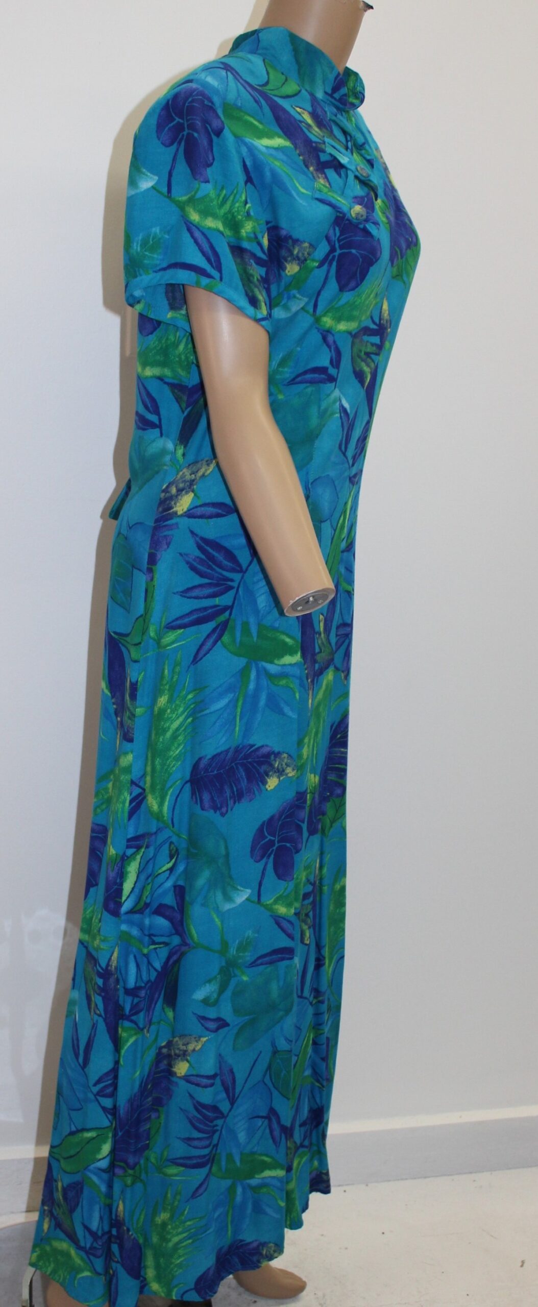 Dress Barn Vintage Tropical Print Dress Size 16 - Image 2