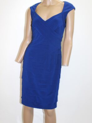 Jones Wear Vintage V-neck w Cap Sleeves Cocktail Dress Size 4