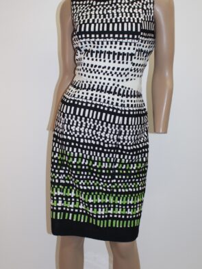 Nine West Multi Color Geo Print Sheath Dress Size 8, NWT