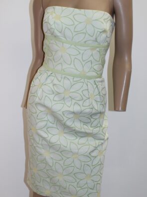 Kay Unger Women Strapless Floral Print Dress Size 8