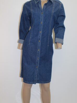 Liz Claiborne Petite Button Front Denim Dress Size 10P