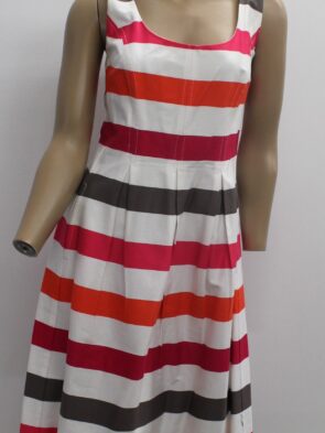 Nine West Vintage Multicolor Stripped Dress Size 8