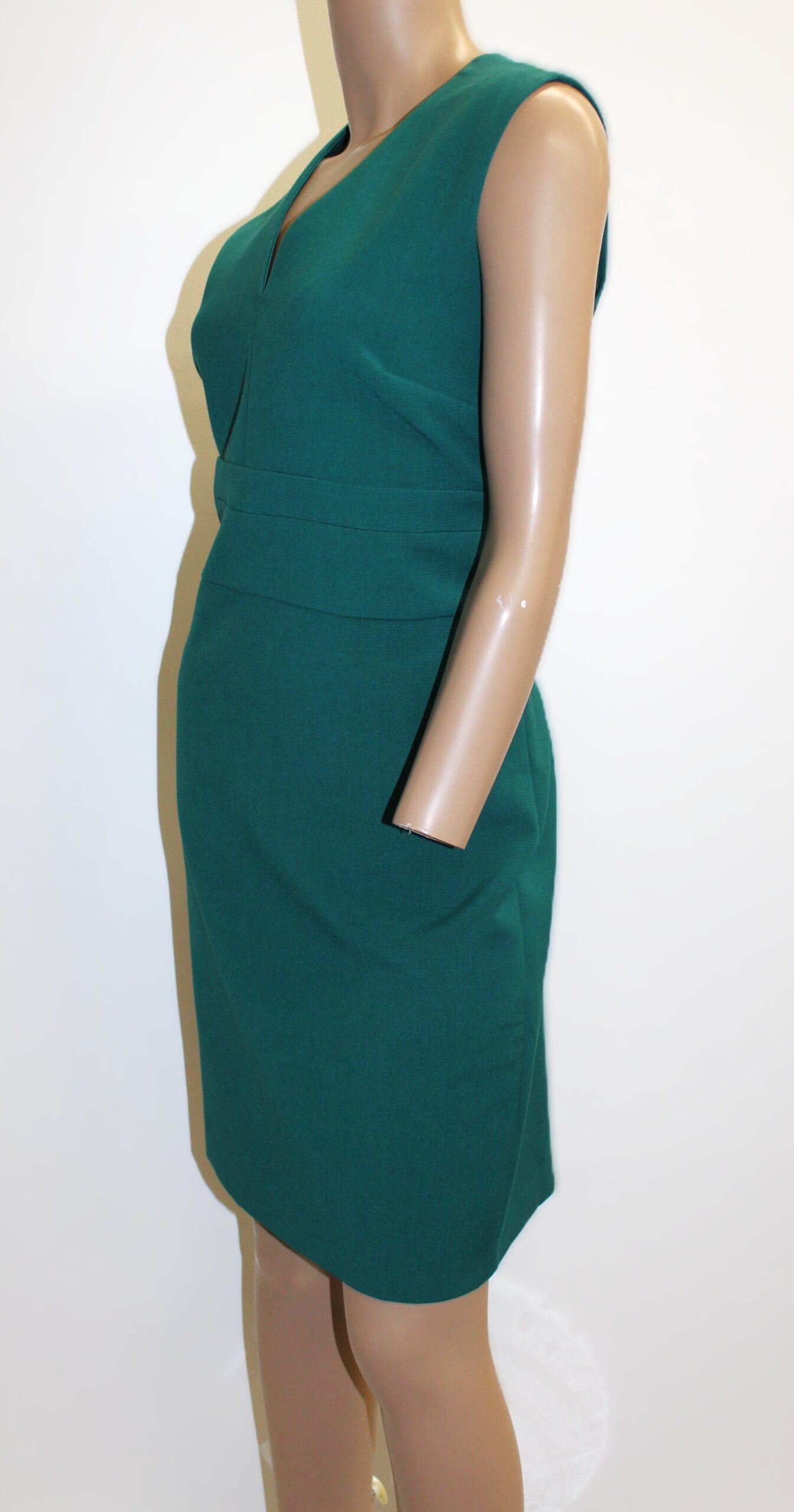 Ann Taylor Vintage Sleeveless Green Dress Size 2 - Image 2