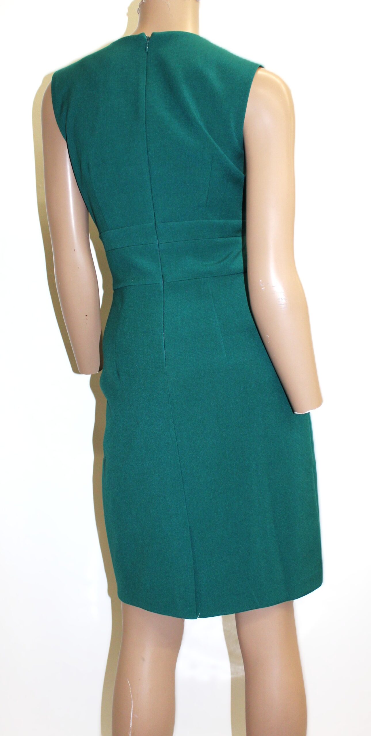 Ann Taylor Vintage Sleeveless Green Dress Size 2 - Image 3