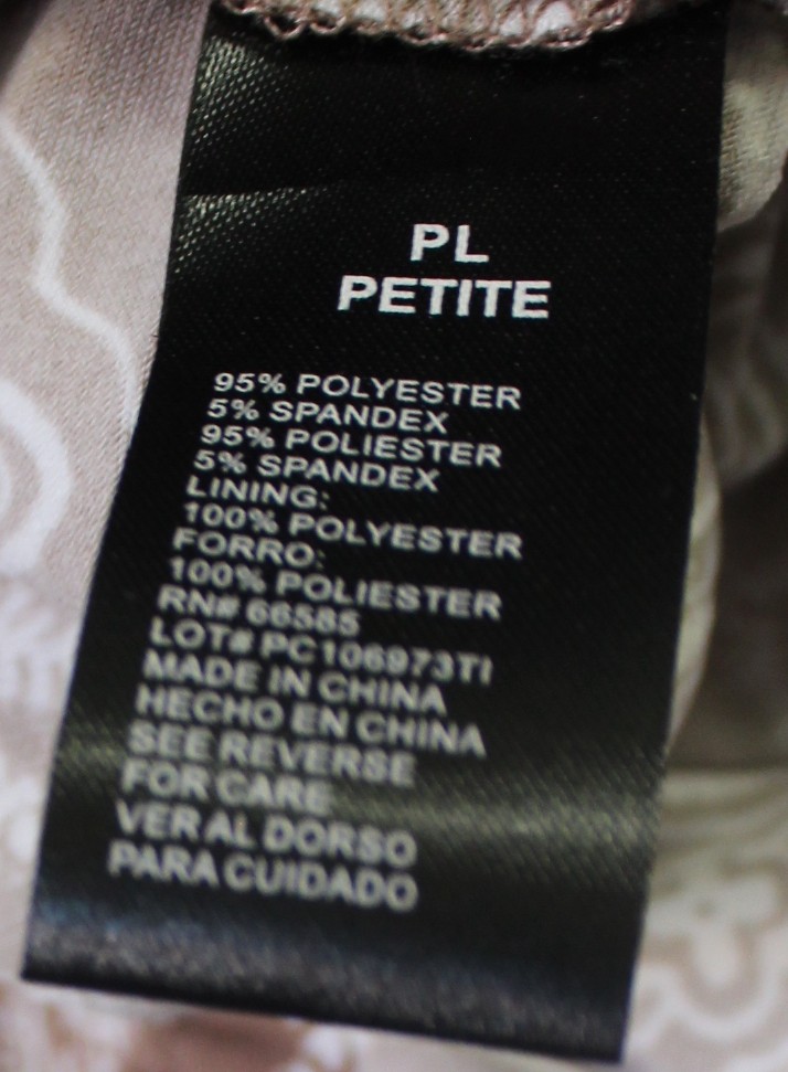 Perceptions Vintage Paisley Sleeveless Dress Size PL - Image 5