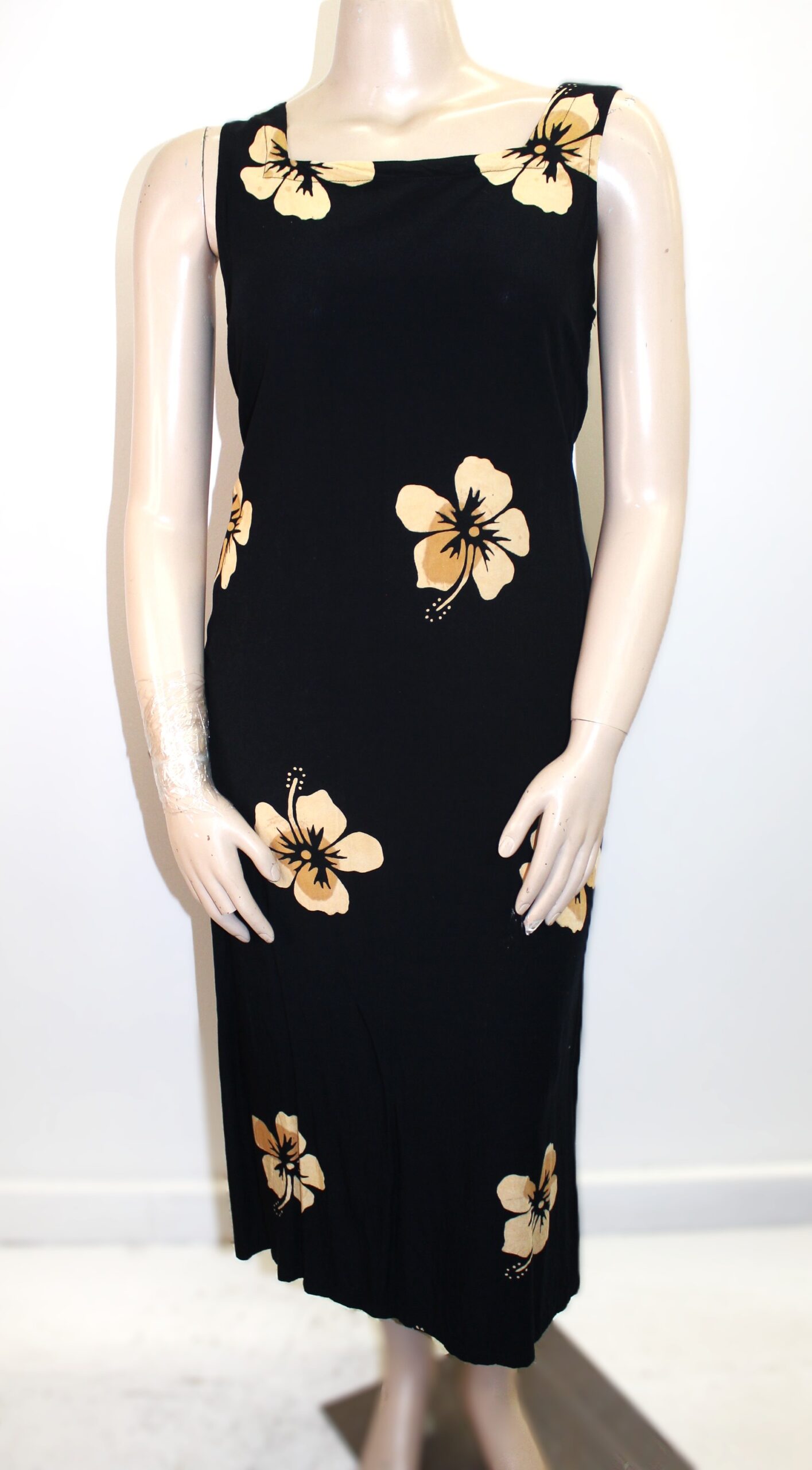 Peppermint Bay Vintage Sleeveless Maxi Dress w Floral Print Size 1X