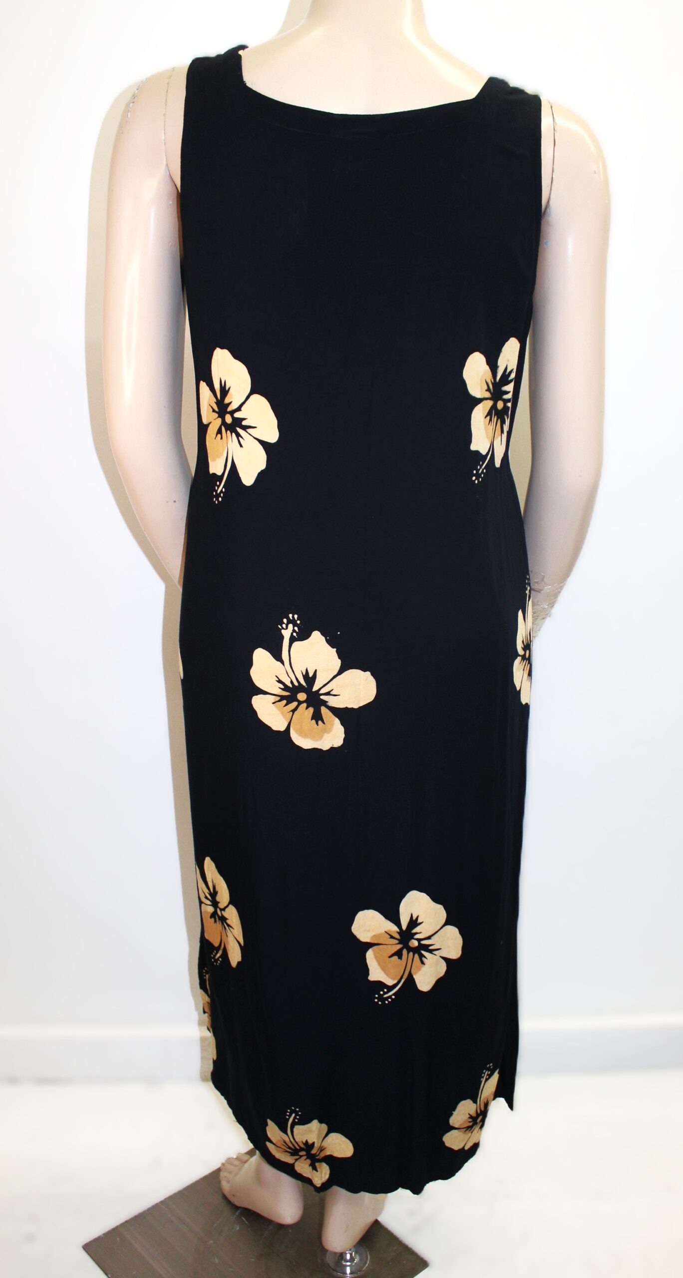 Peppermint Bay Vintage Sleeveless Maxi Dress w Floral Print Size 1X - Image 3