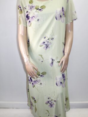 Draper's & Damon's Vintage Semi-sheer Floral Maxi Dress Size 1X