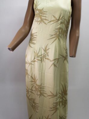 Tommy Bahama Vintage Sleeveless Shift Dress w Bamboo Leaf Print Size 6