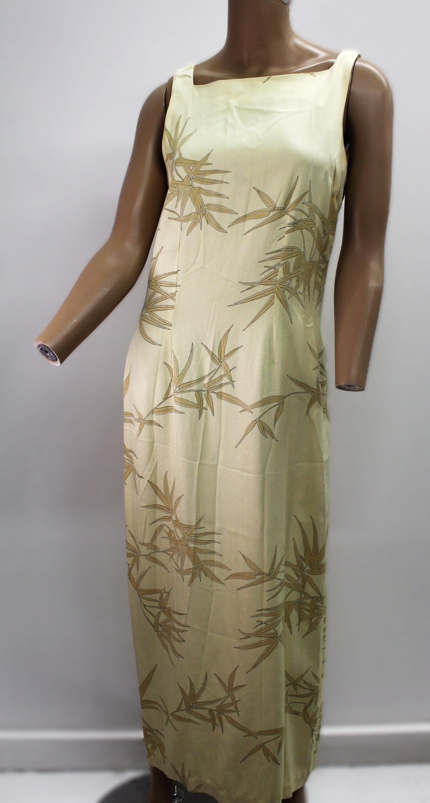 Tommy Bahama Vintage Sleeveless Shift Dress w Bamboo Leaf Print Size 6