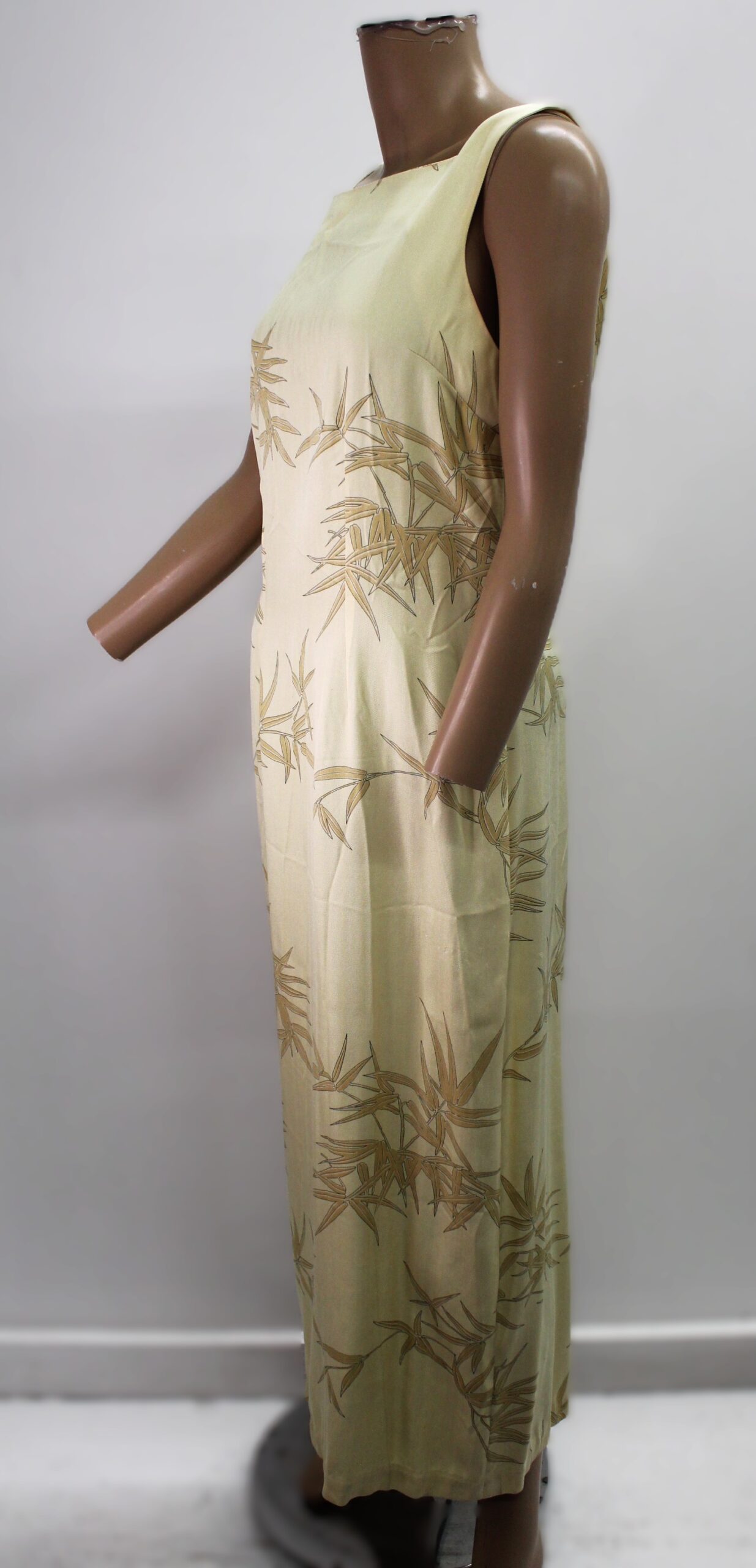 Tommy Bahama Vintage Sleeveless Shift Dress w Bamboo Leaf Print Size 6 - Image 2