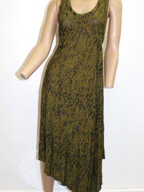 Comfy Vintage sleeveless Maxi Dress w Animal Print Size M